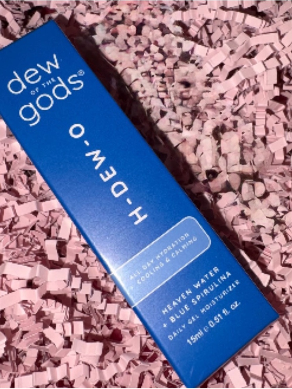 Dew of the Gods H-DEW-O Heaven Water Blue Spirulina Gel Moisturizer - Blue NWT - Picture 2 of 3